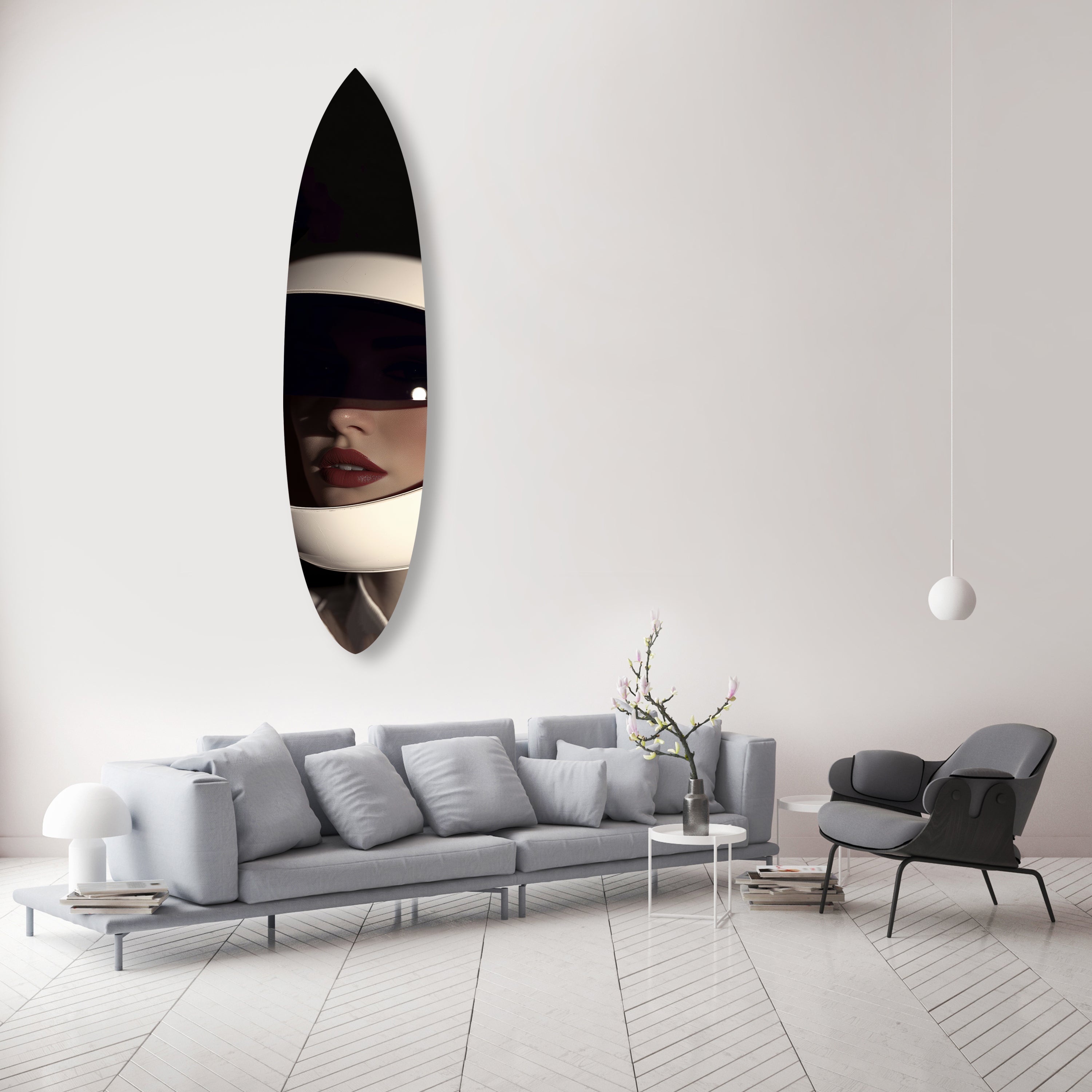 Space Helmet Surfboard