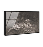 G Stubbs - A Tiger Sleeping and a Leopard 1788