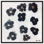 Gilded Camellias- With Hand-Applied Acrylic Paint and Gold Leaf