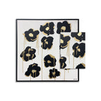 Gilded Camellias- With Hand-Applied Acrylic Paint and Gold Leaf