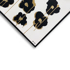 Gilded Camellias- With Hand-Applied Acrylic Paint and Gold Leaf