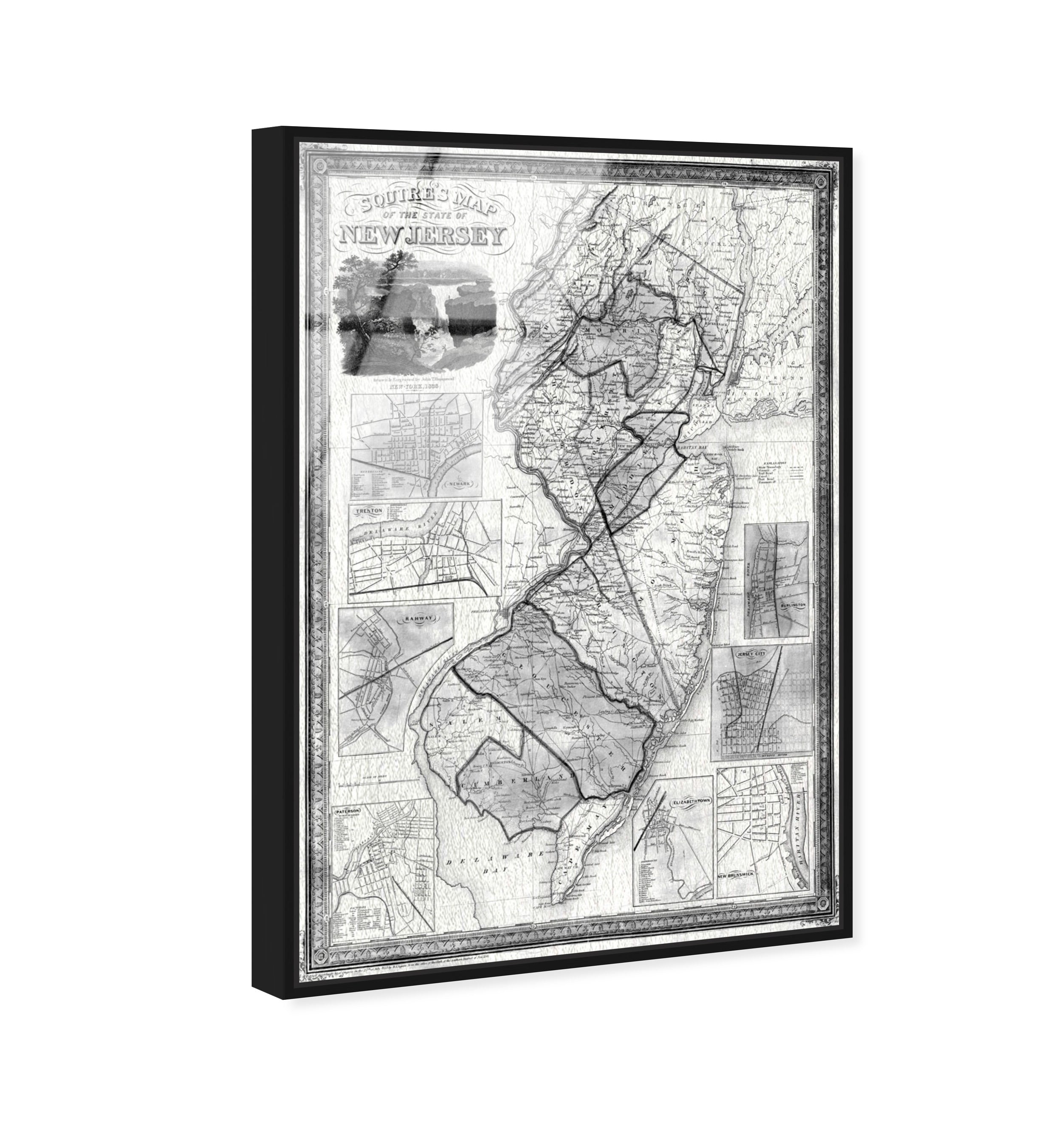 squire's Map of New Jersey 1836