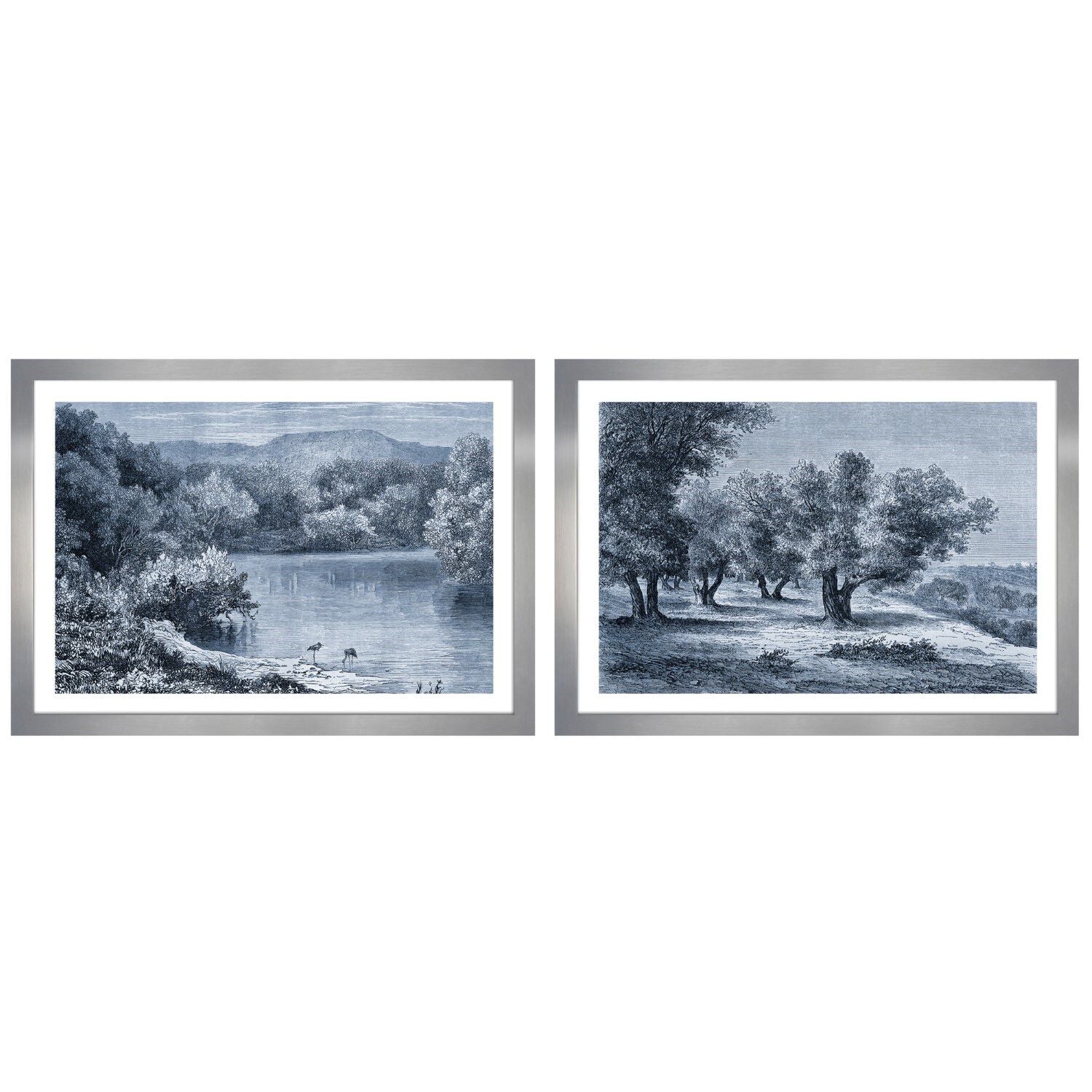 Jordan River and Olive Grove Set of 2 Main image