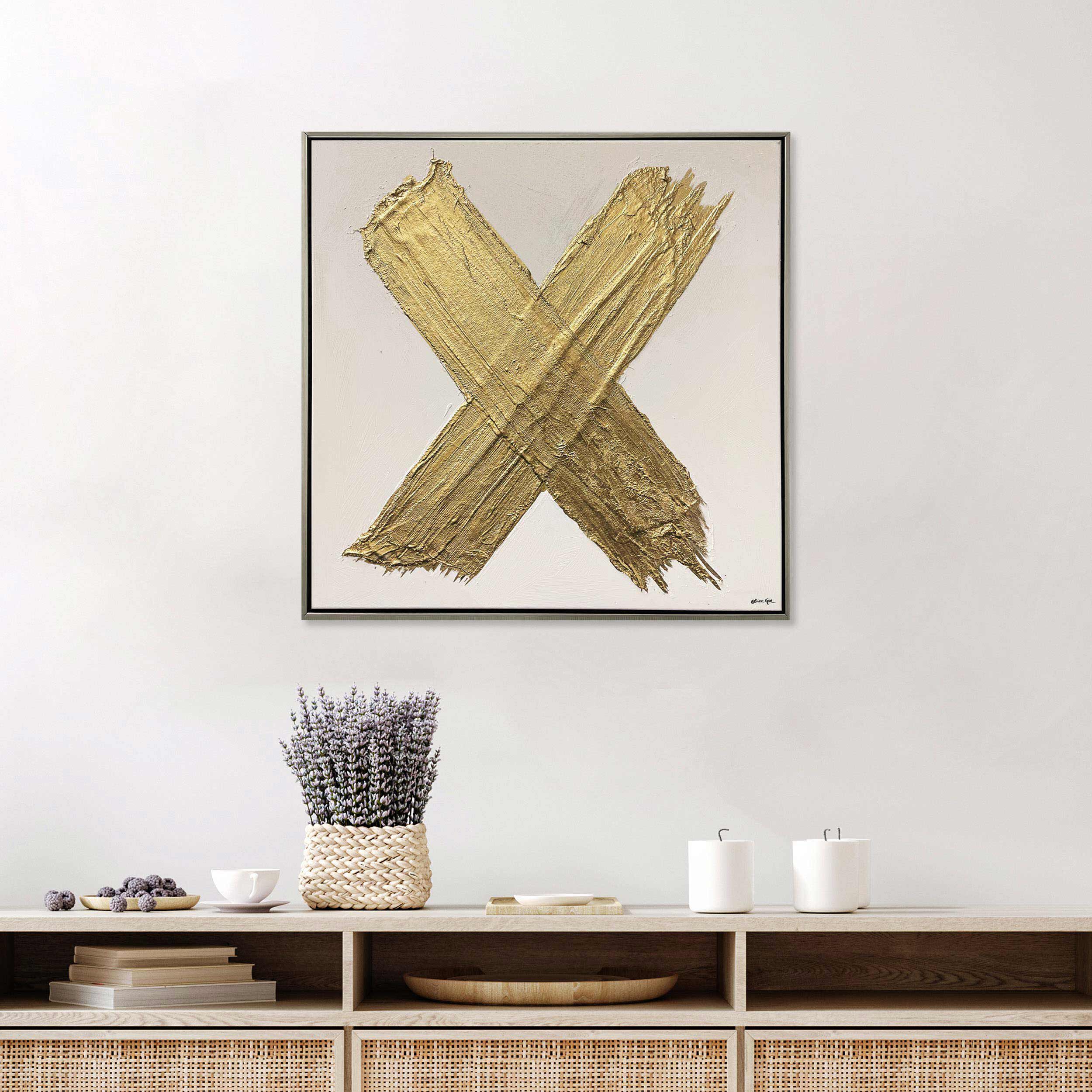 X of XO- With Hand-laid Plaster and Acrylic Paint Main image