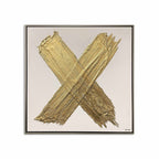 X of XO- With Hand-laid Plaster and Acrylic Paint