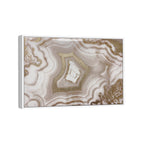 Ivory Agate Splendor- With Hand-Applied Gold Glitter