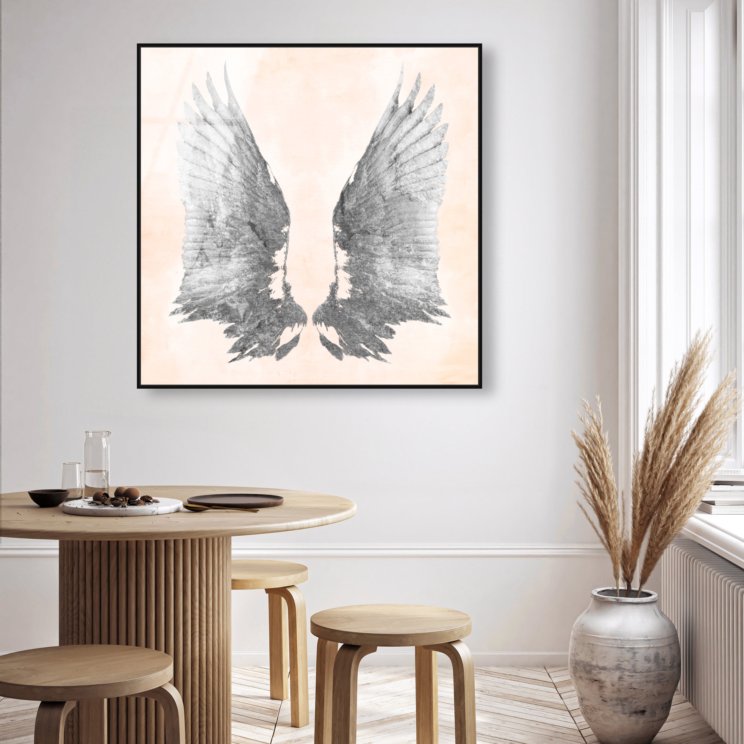 Pink Silver Wings