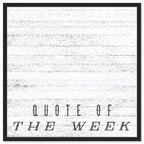 Quote Of The Week
