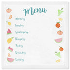 Menu Fruits