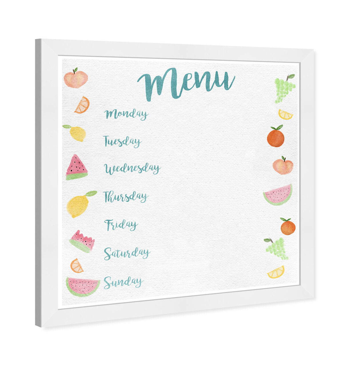 Menu Fruits