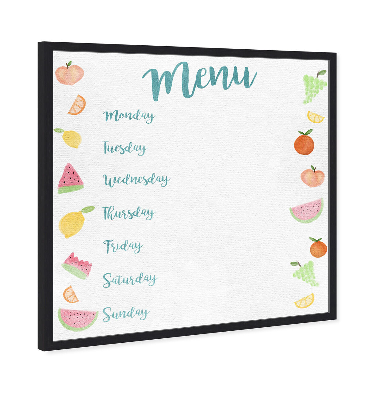 Menu Fruits