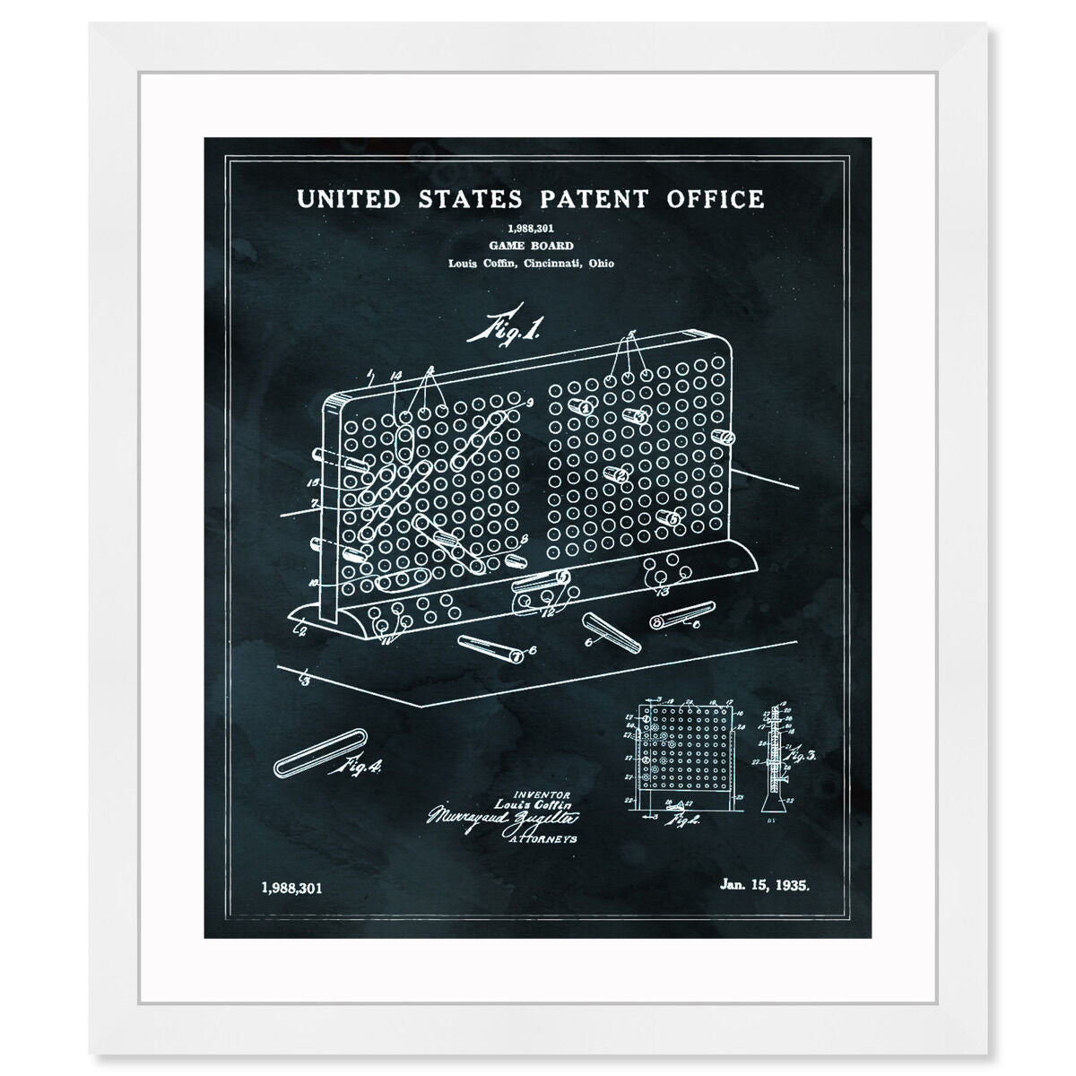 Battleship Game Board, 1935