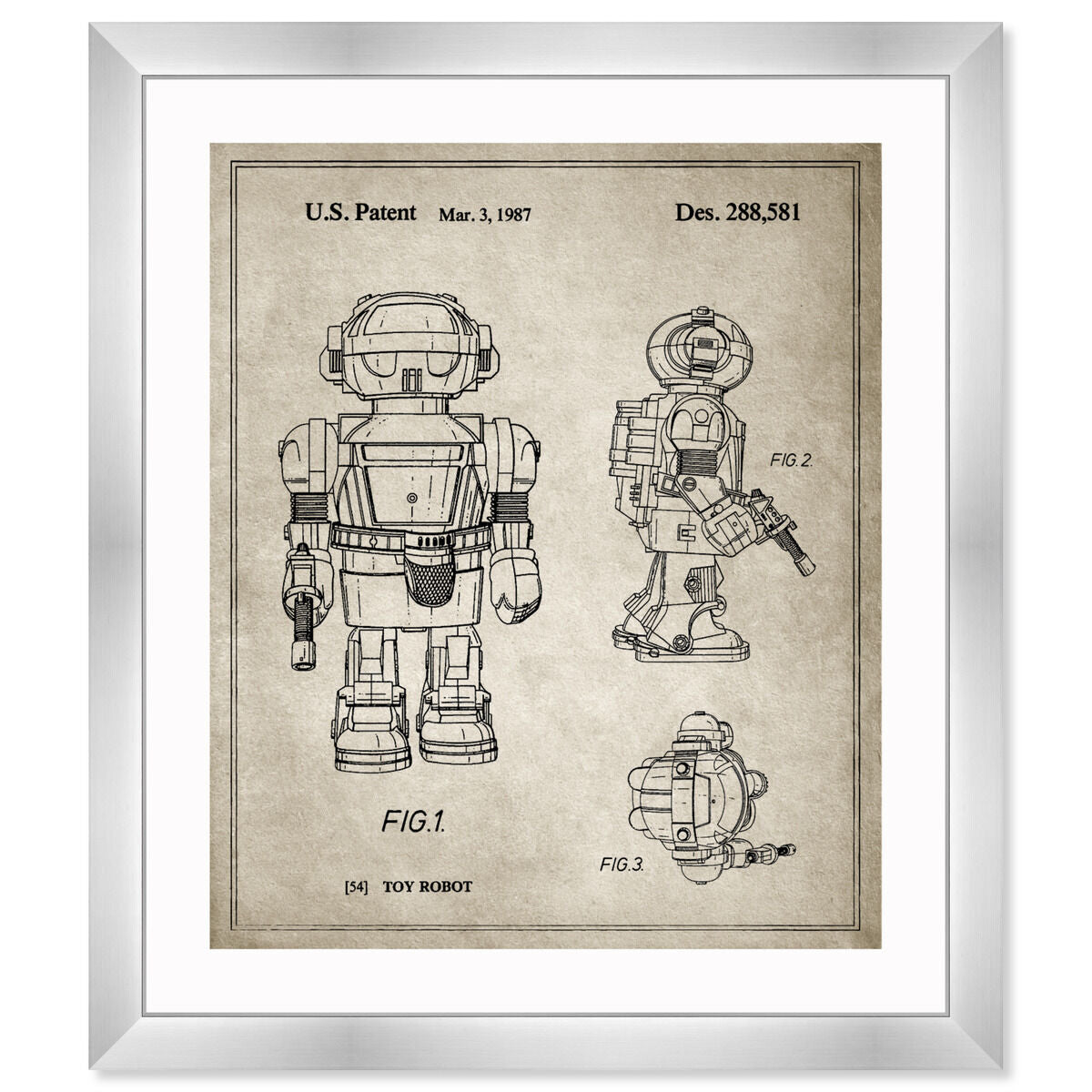 Toy Robot II, 1987 - Gray