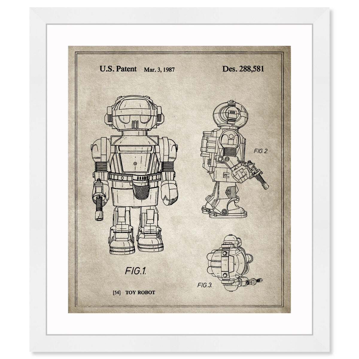 Toy Robot II, 1987 - Gray