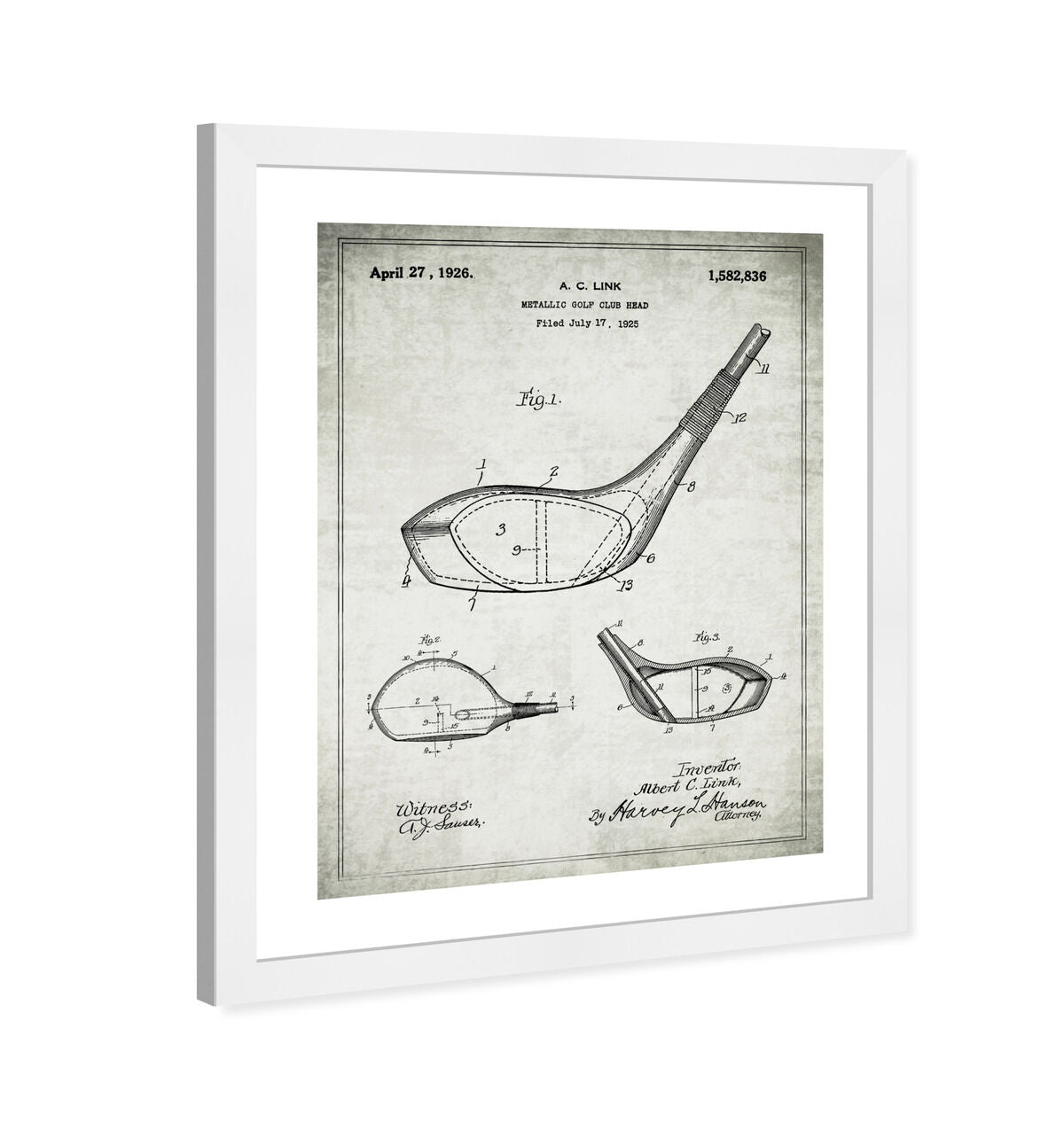 Metallic Golf Club Head 1926 II