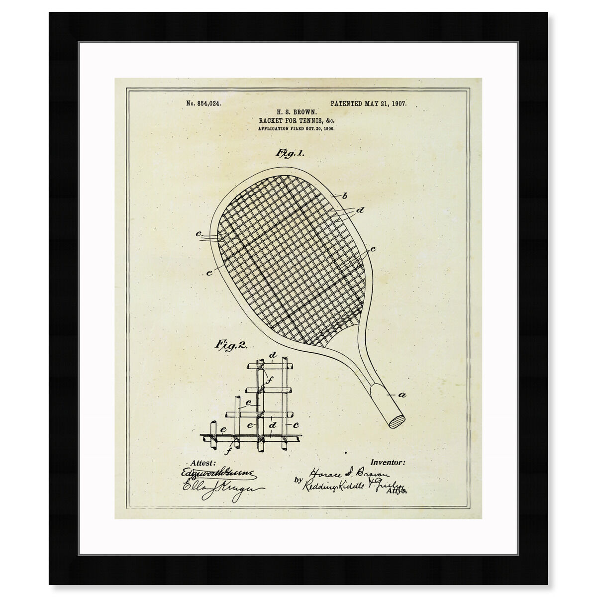 Tennis Racket 1907 Main image