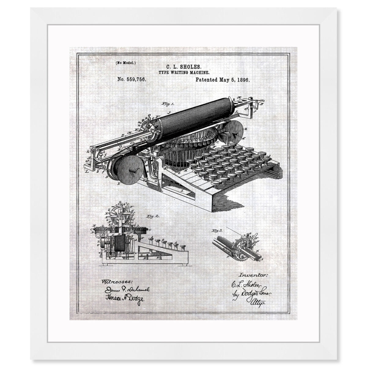 Type Writing Machine 1896