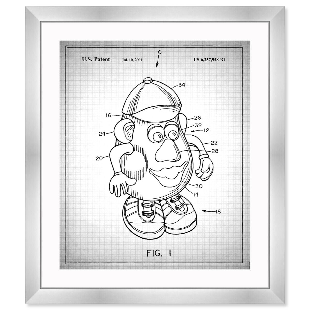 Mr Potato 1980 Gray