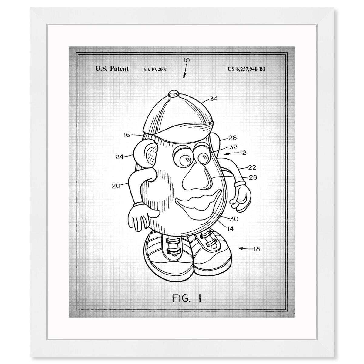 Mr Potato 1980 Gray