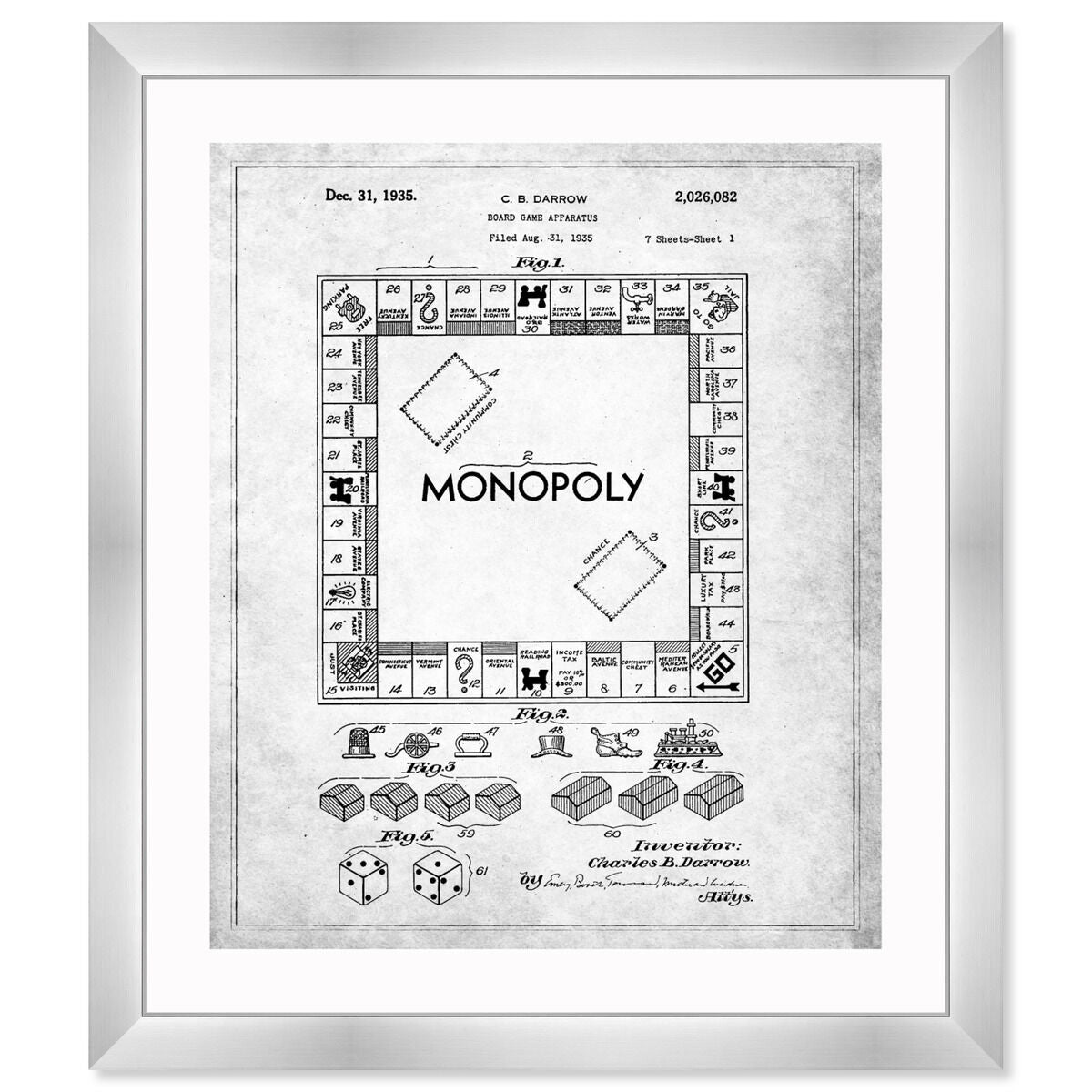 Monopoly 1935 - Gray