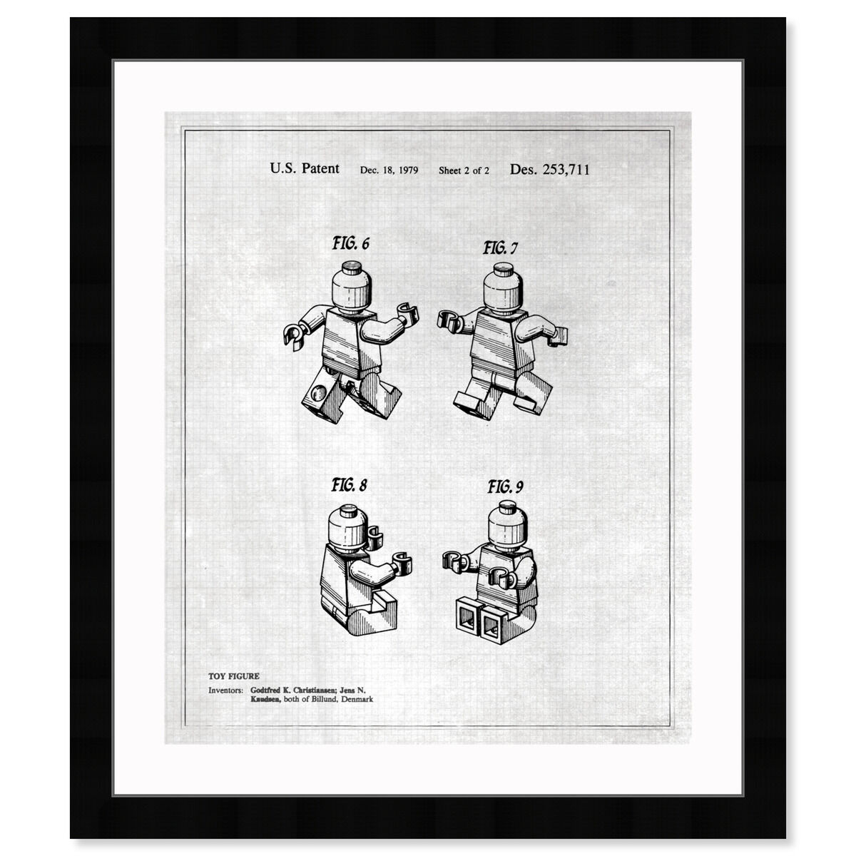 Lego Toy Figure #2, 1979 - Gray Main image