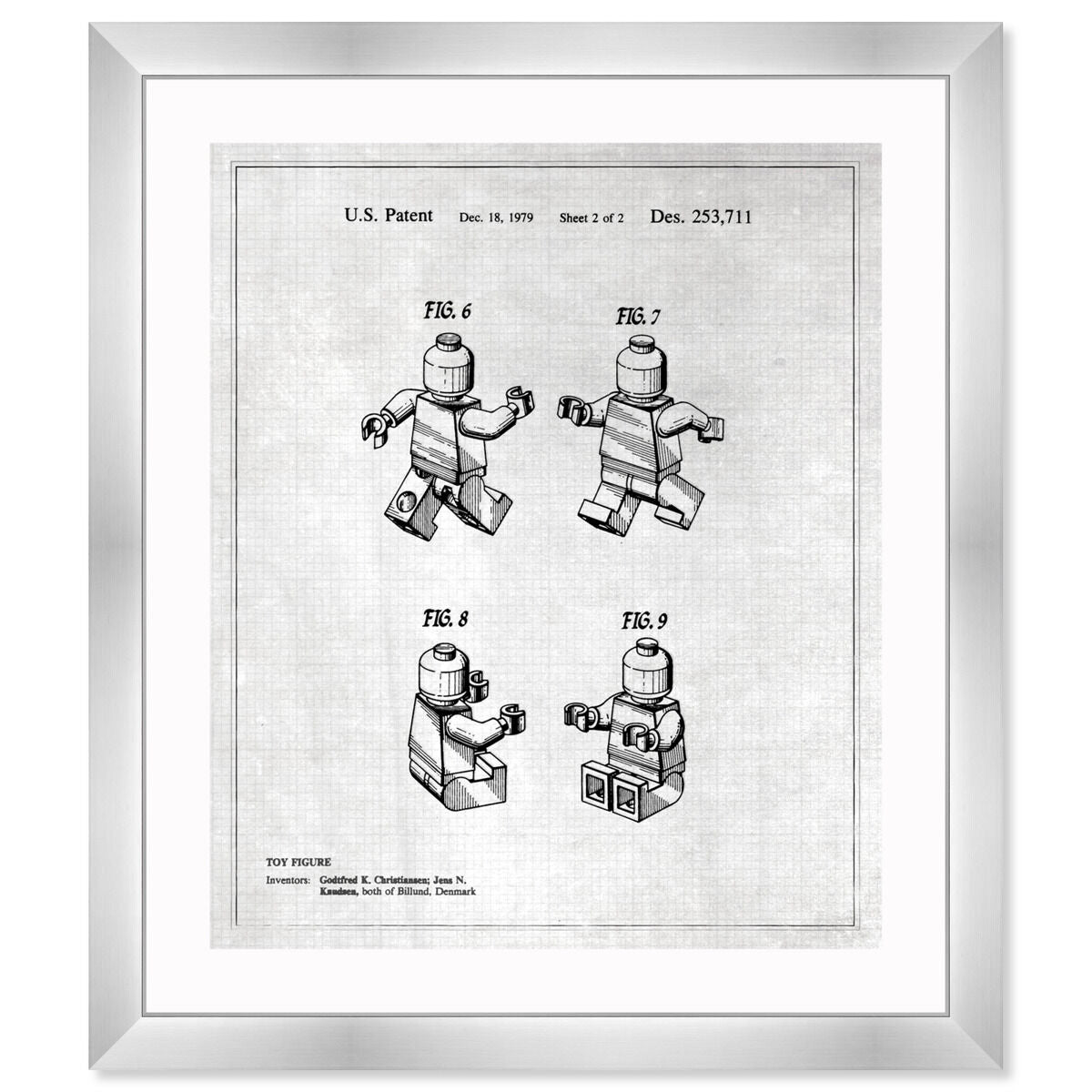 Lego Toy Figure #2, 1979 - Gray