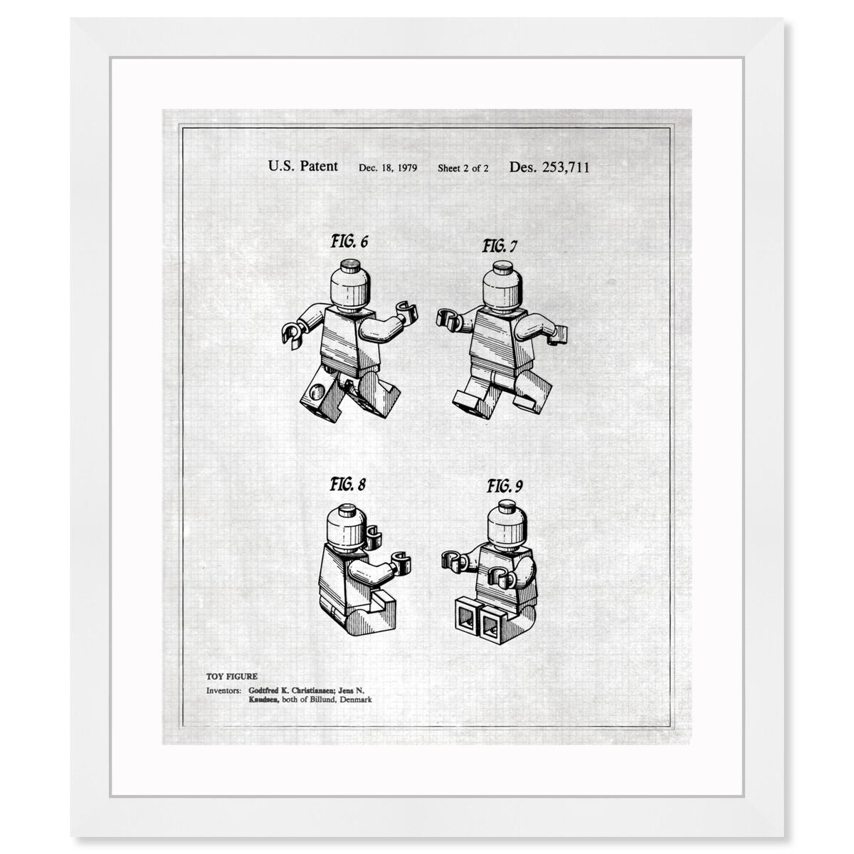 Lego Toy Figure #2, 1979 - Gray