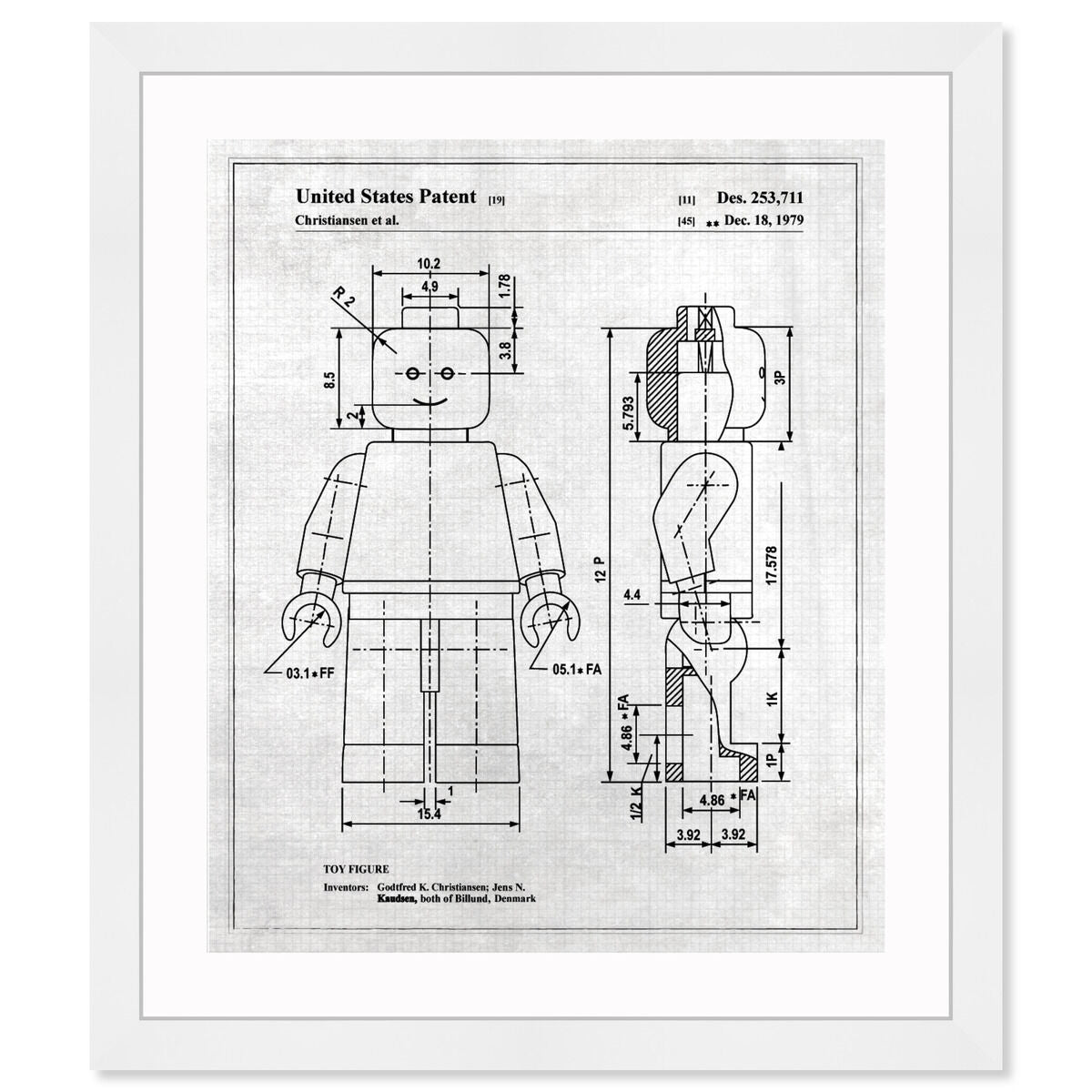 Lego Toy Figure, 1979 - Gray