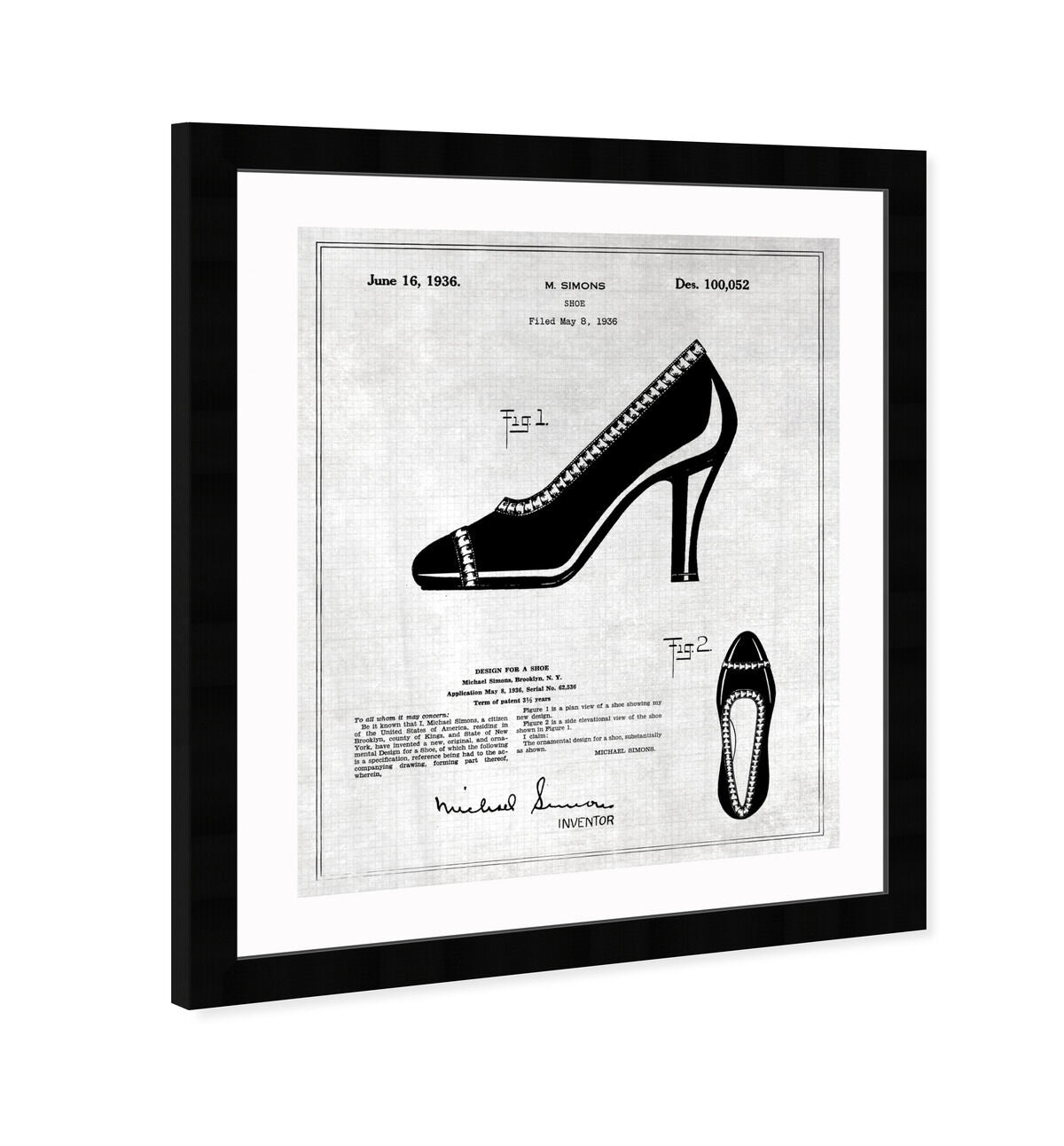 Iconic Design for a Shoe 1936