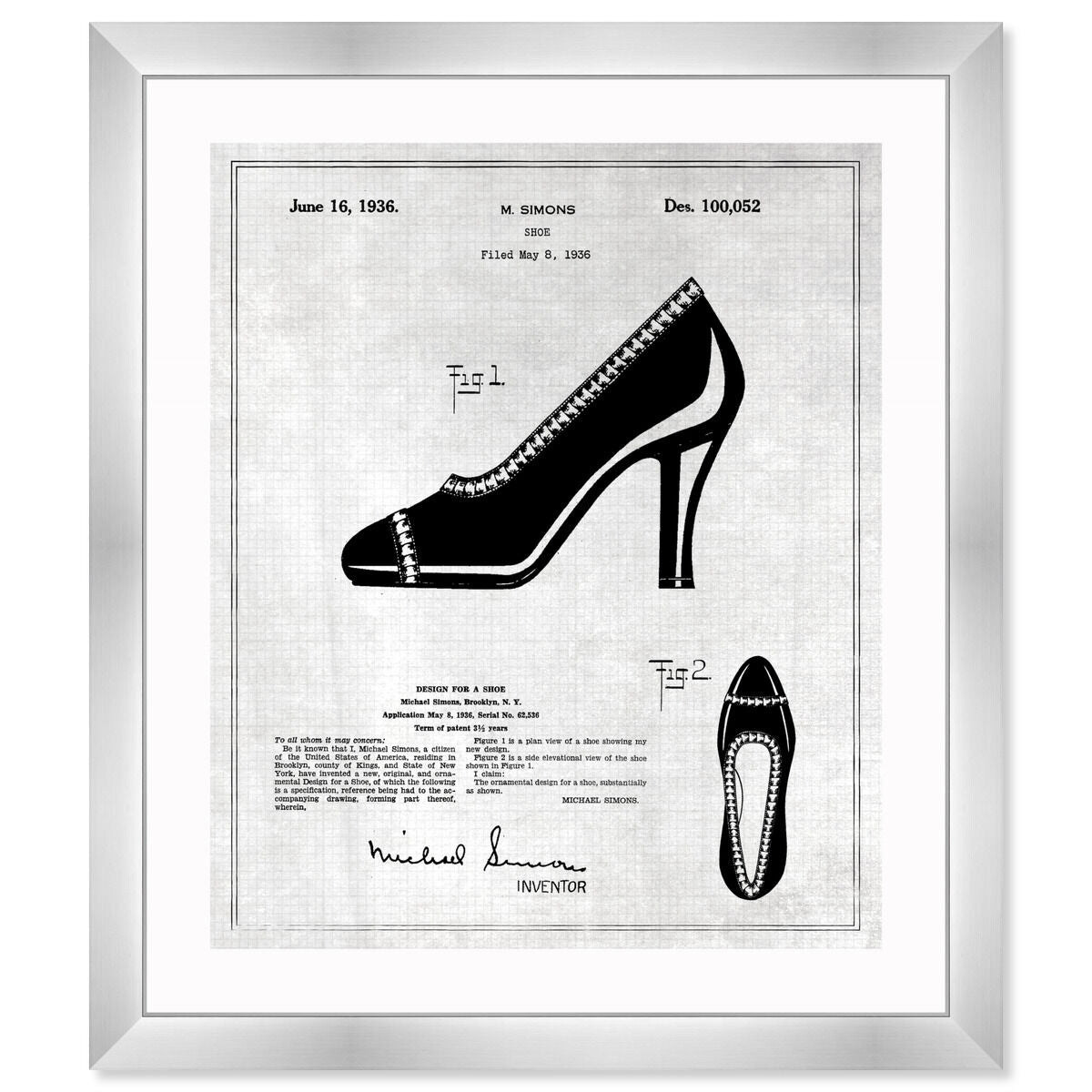 Iconic Design for a Shoe 1936
