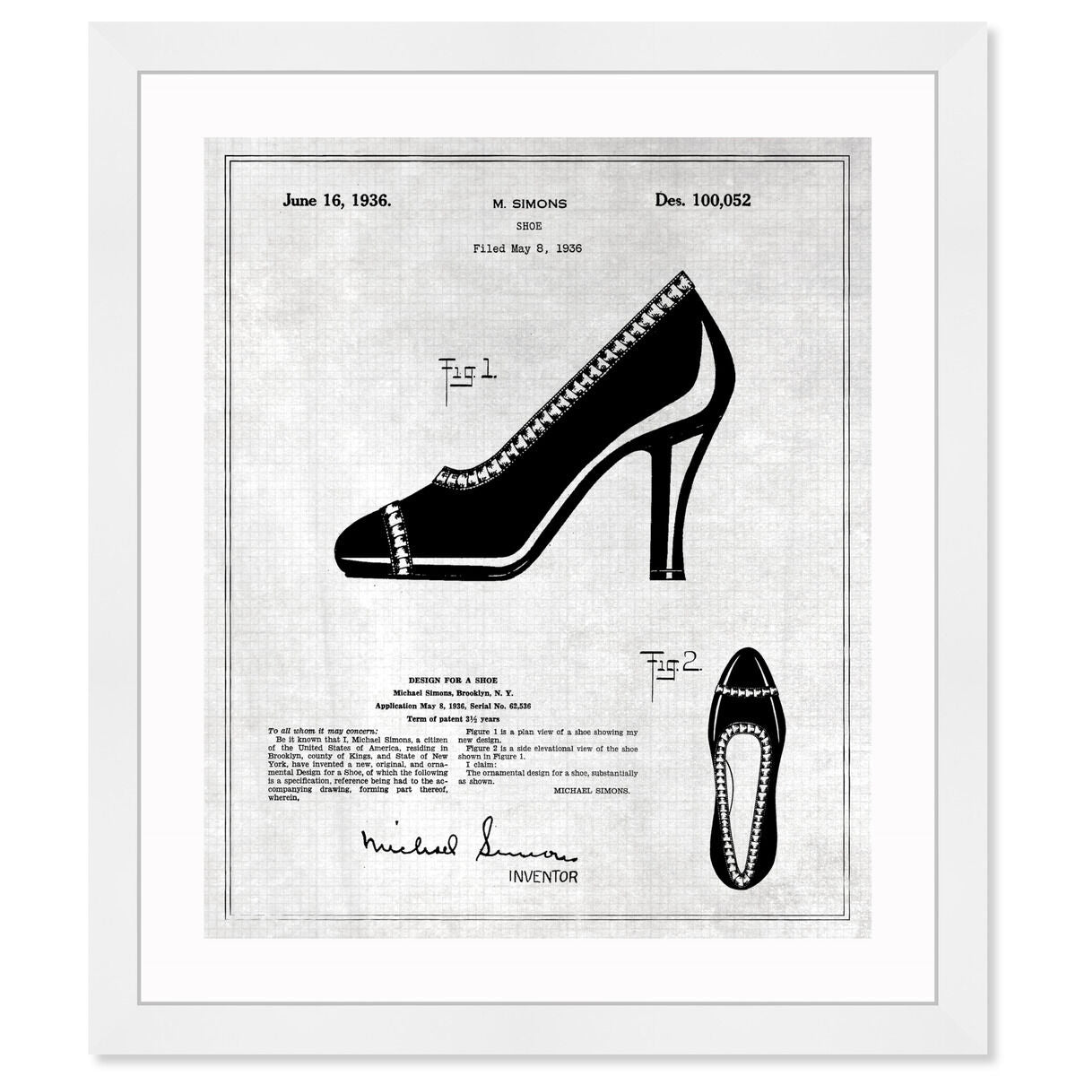 Iconic Design for a Shoe 1936
