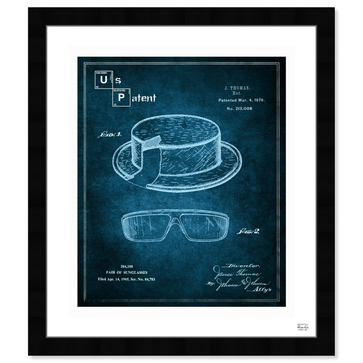 Hat and Sunglasses Crystal Blue Main image