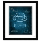Hat and Sunglasses Crystal Blue