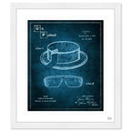 Hat and Sunglasses Crystal Blue