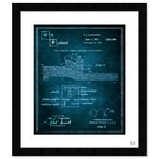 3D table of the elements Crystal Blue