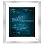 3D table of the elements Crystal Blue