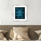 3D table of the elements Crystal Blue