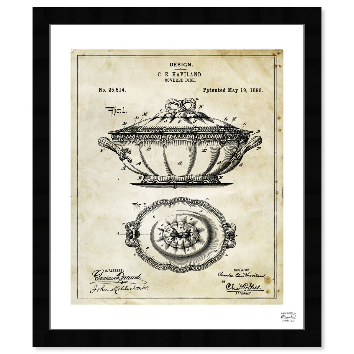 Design For A Covered Dish 1896