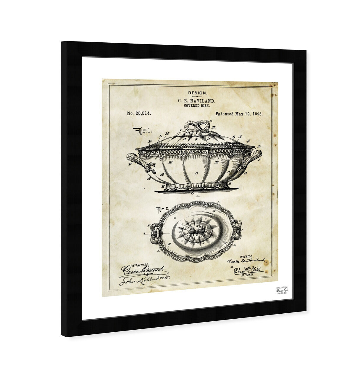 Design For A Covered Dish 1896