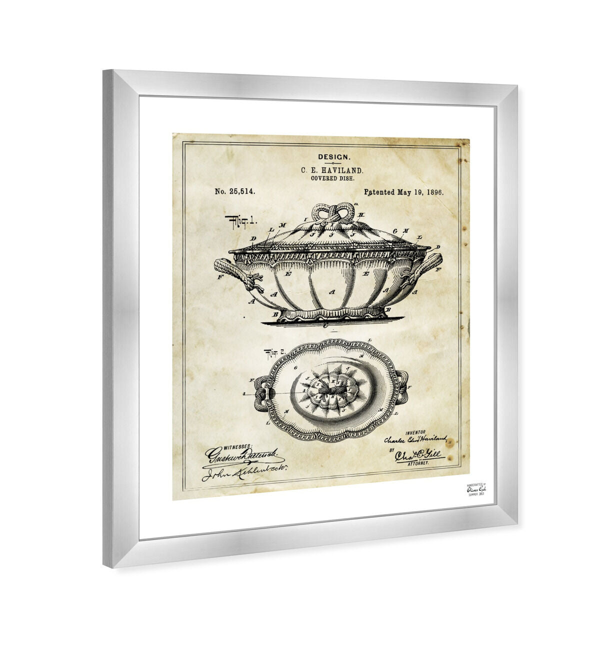 Design For A Covered Dish 1896