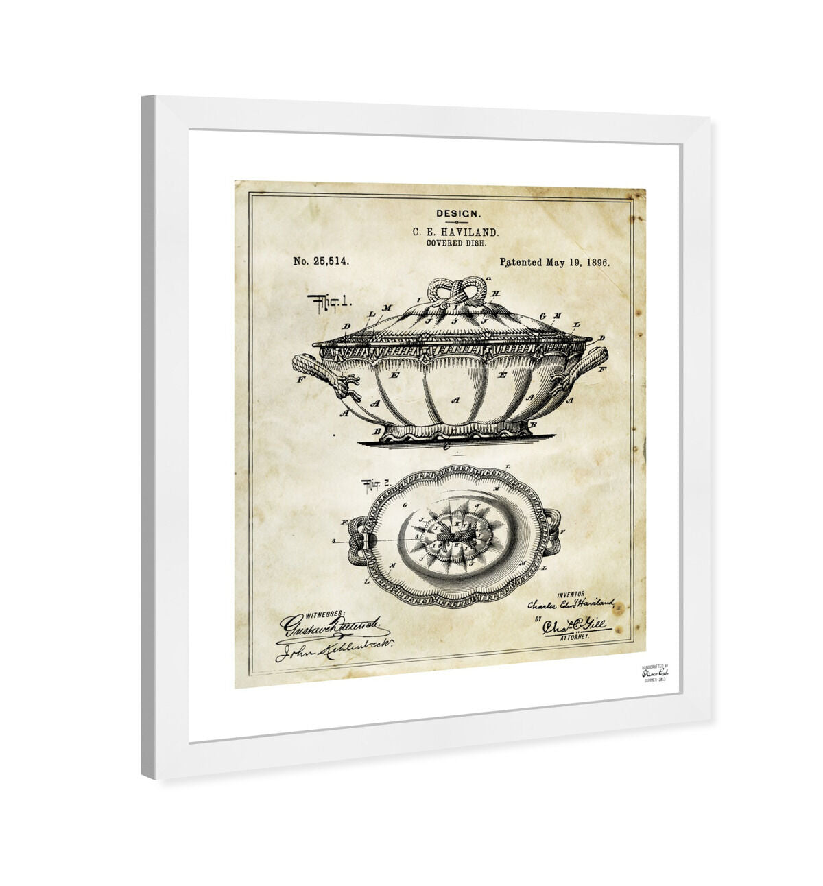 Design For A Covered Dish 1896