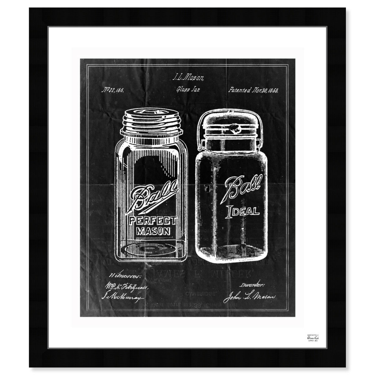 Mason Jar - Adapted 1853 - Noir Main image