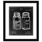 Mason Jar - Adapted 1853 - Noir