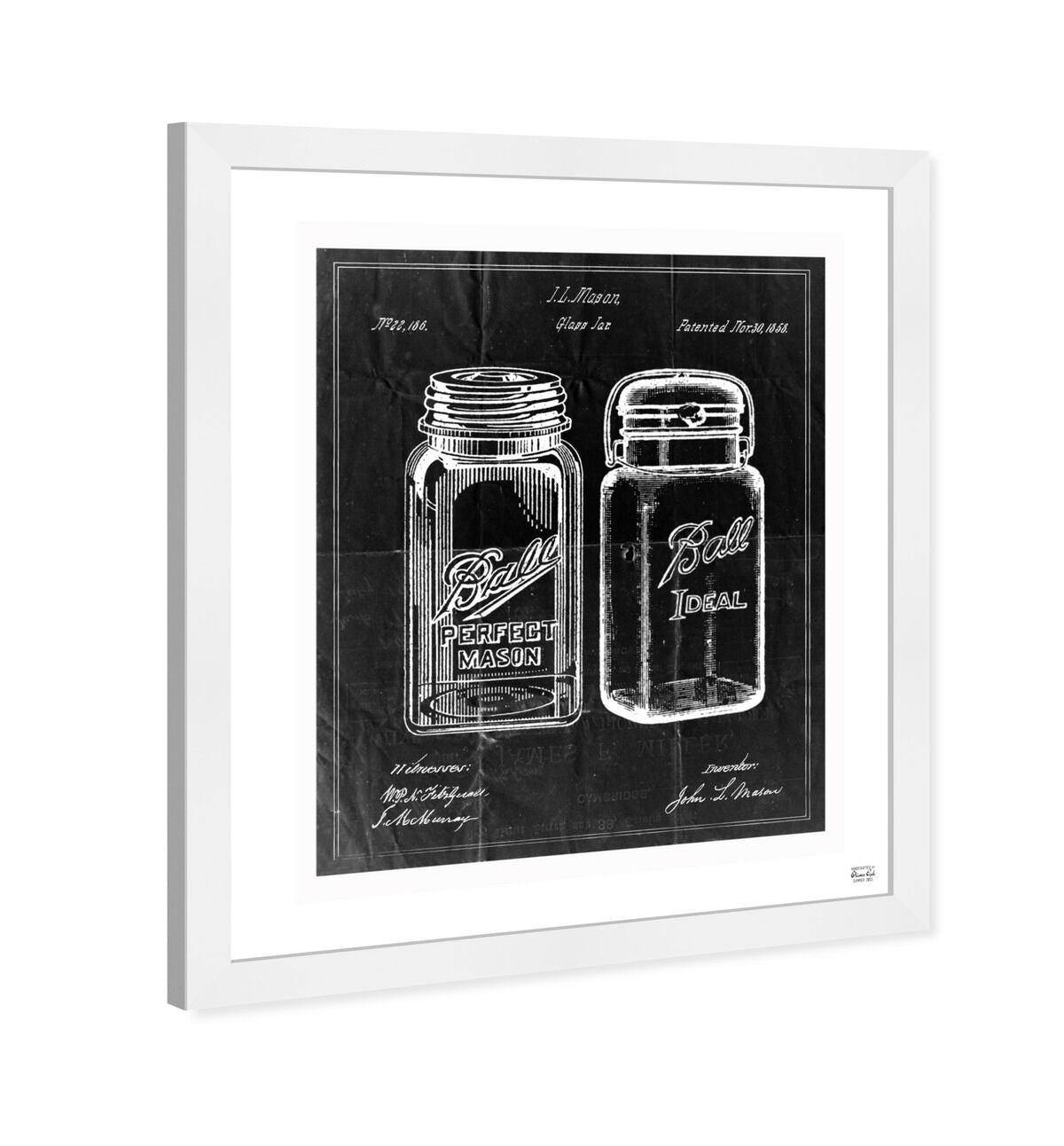Mason Jar - Adapted 1853 - Noir