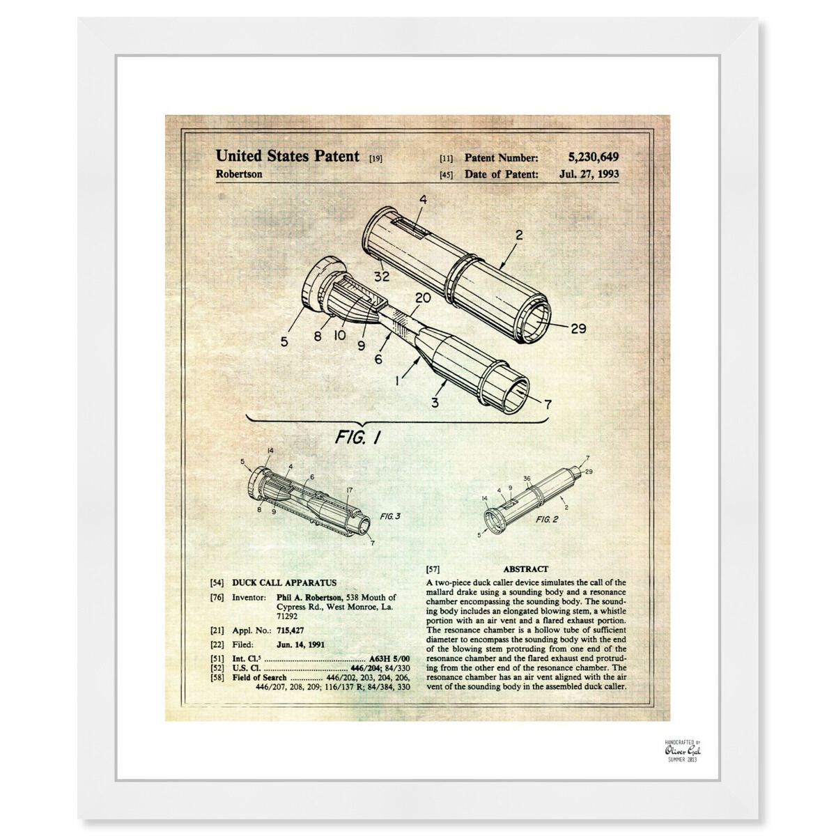 Duck Call Apparatus 1991