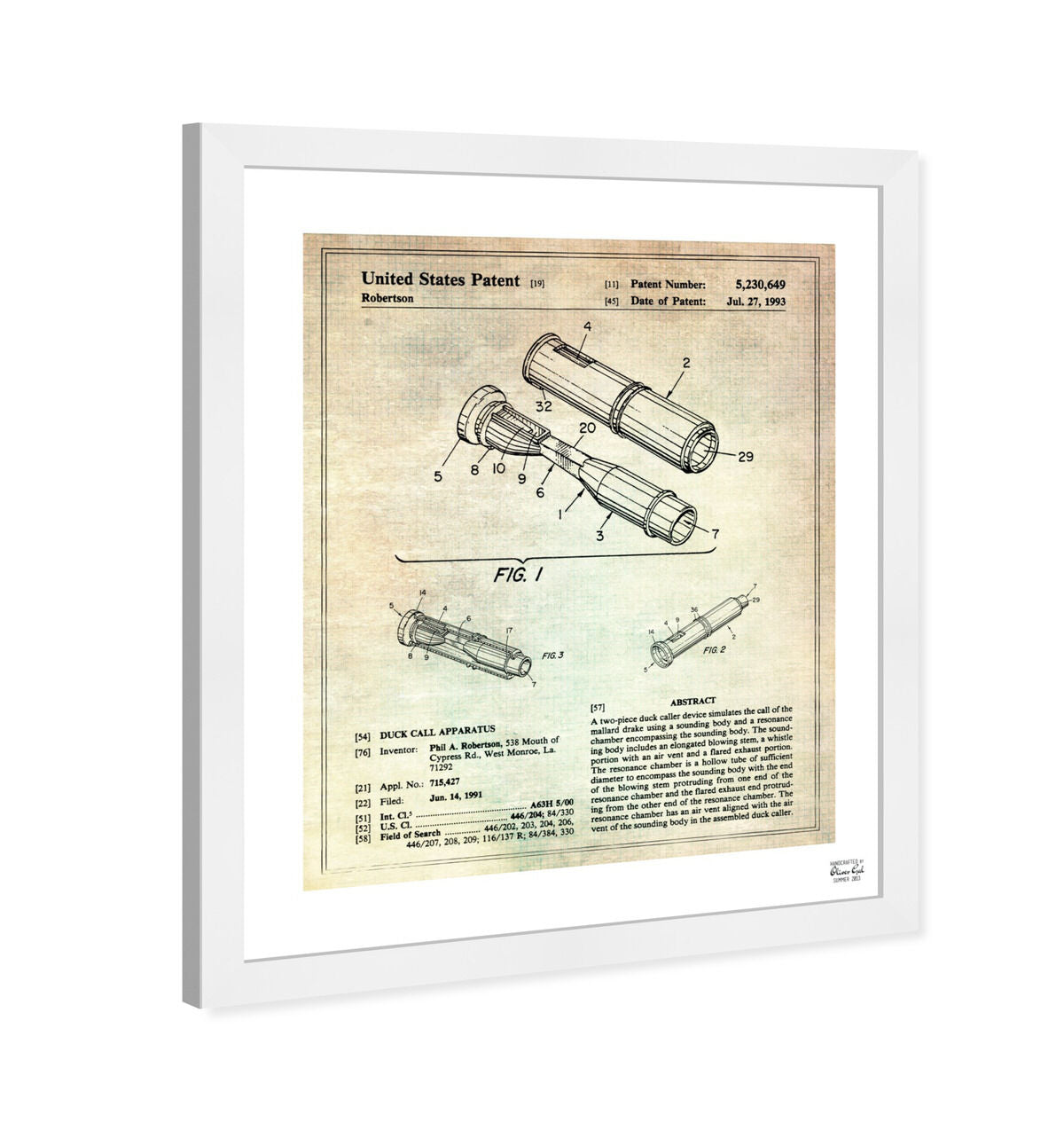 Duck Call Apparatus 1991