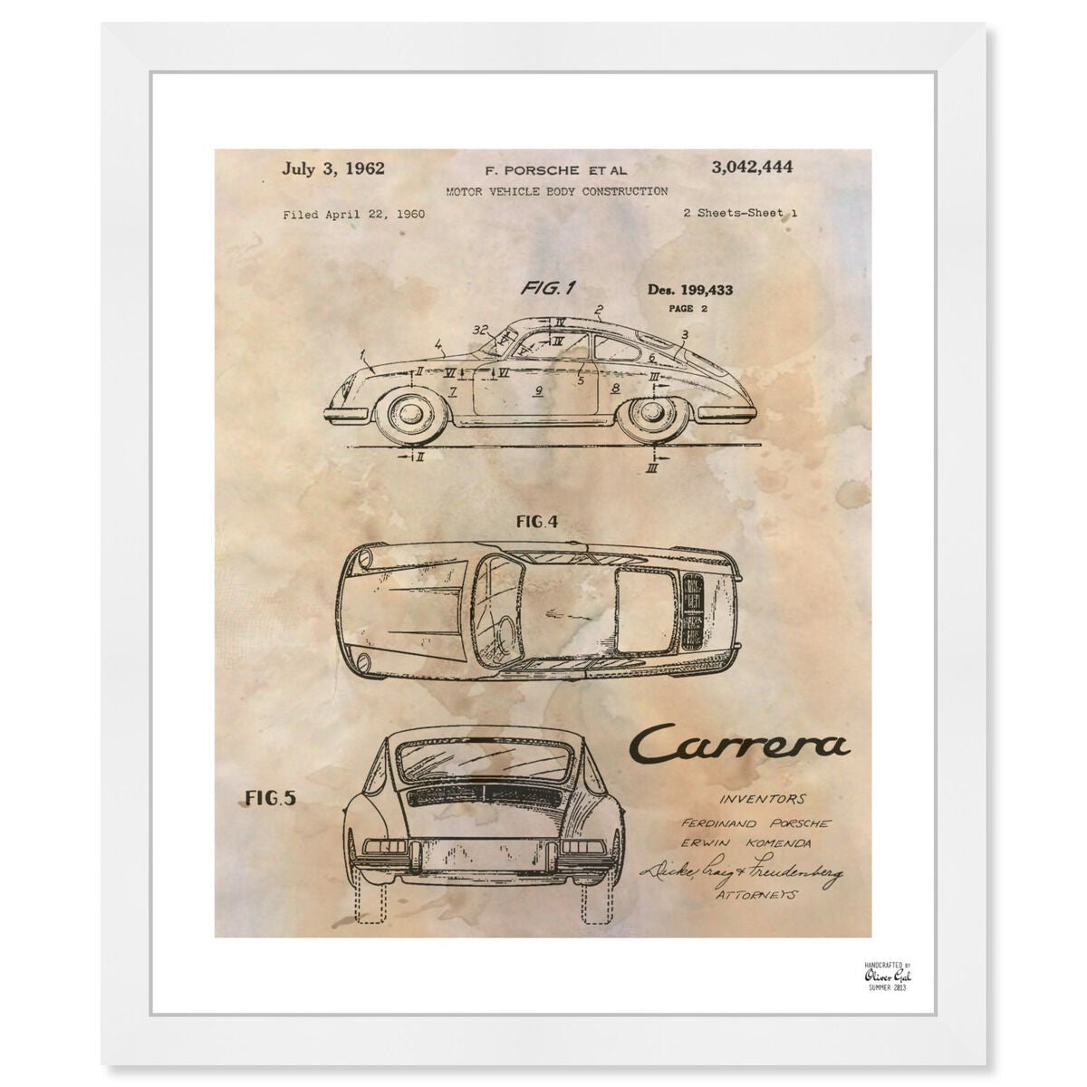 Carrera Porsche 1962 - Cream