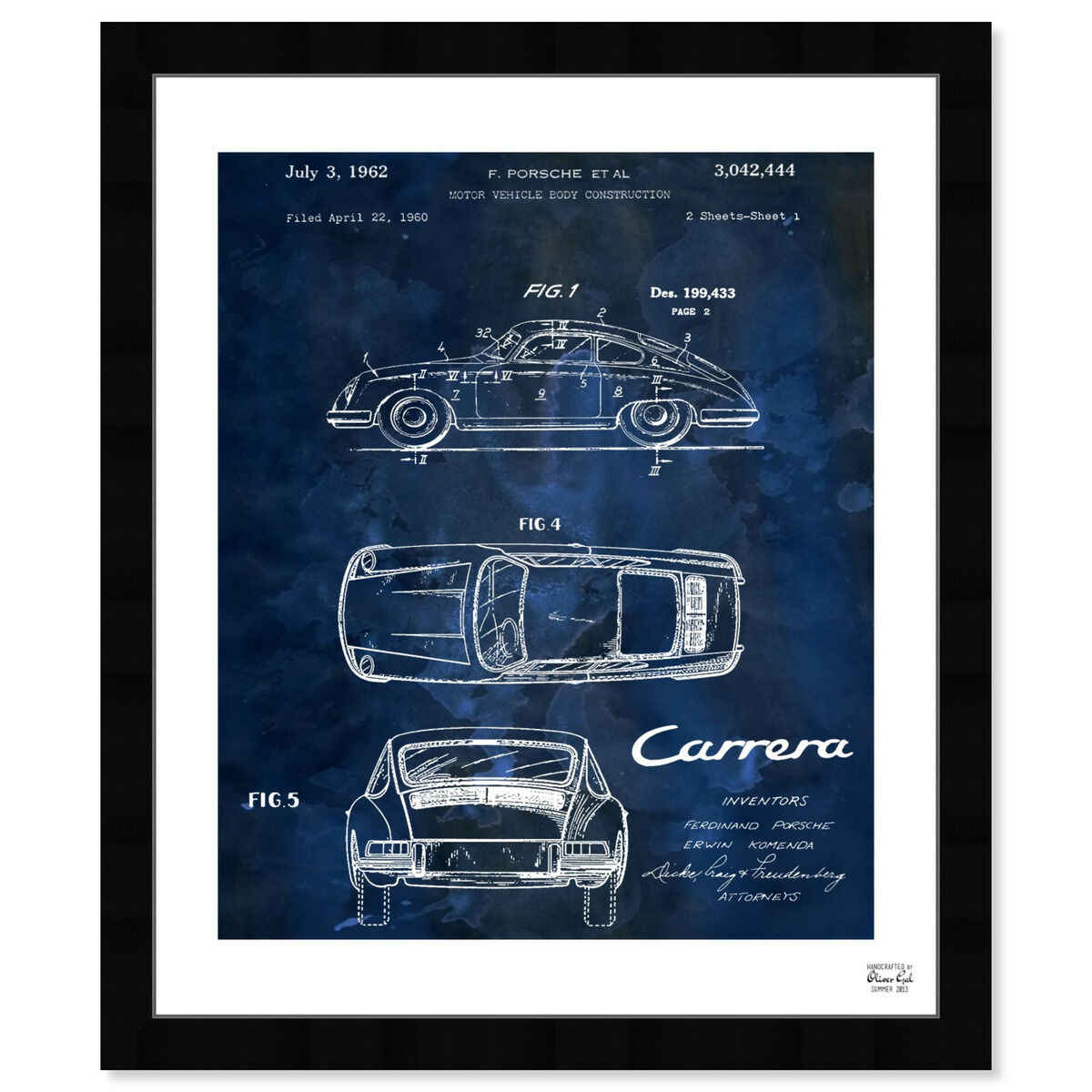 Carrera Porsche 1962 - Bleu