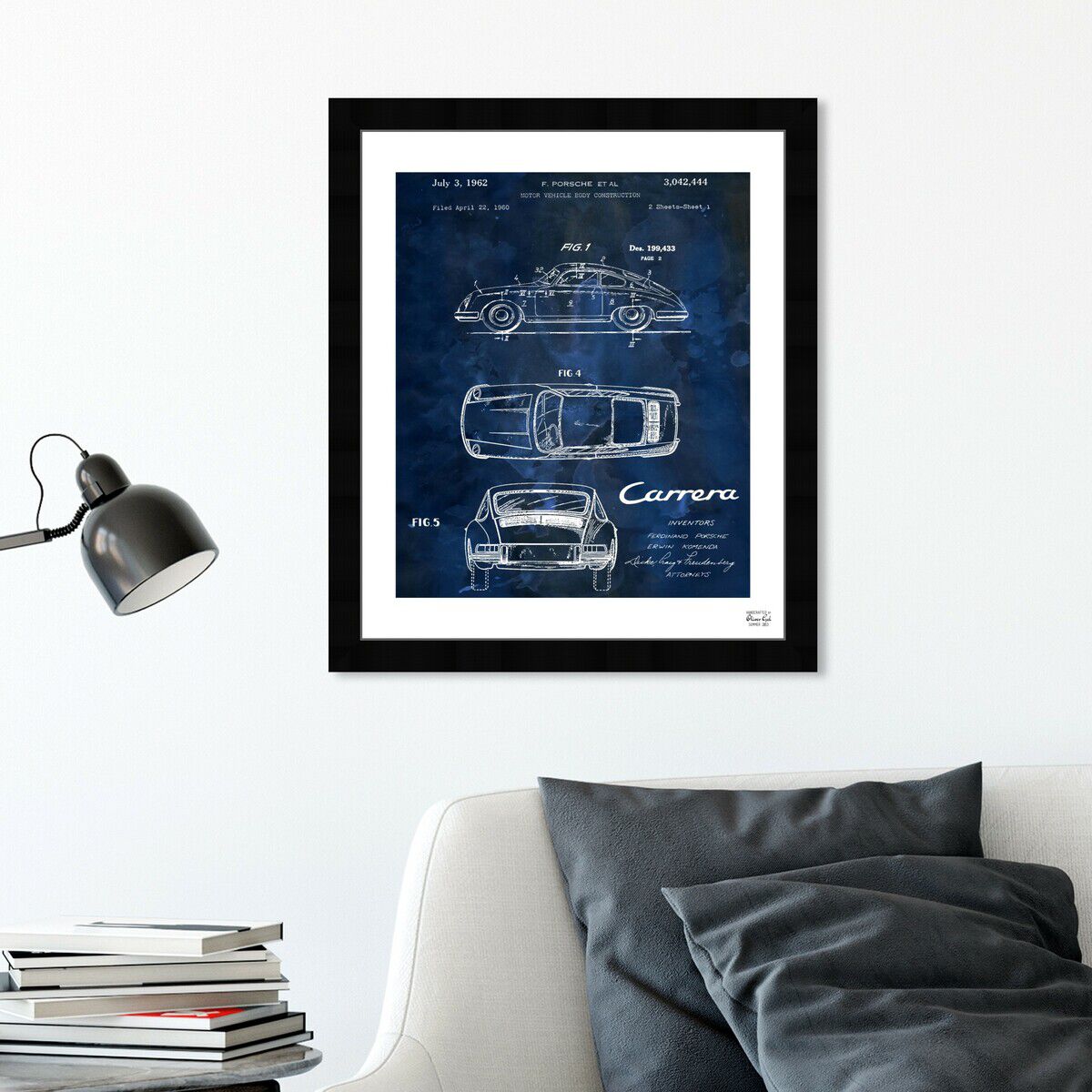 Carrera Porsche 1962 - Bleu Secondary image