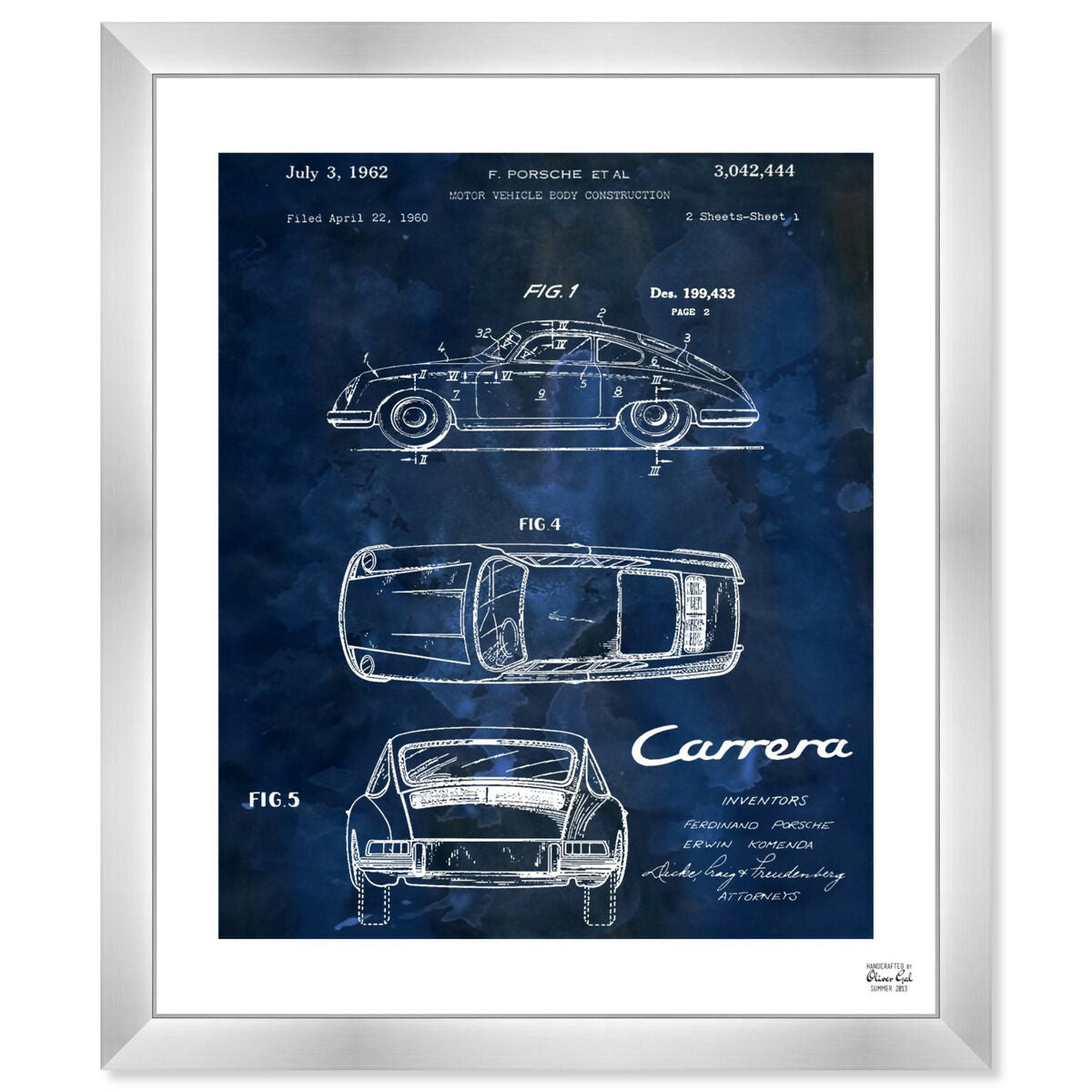 Carrera Porsche 1962 - Bleu
